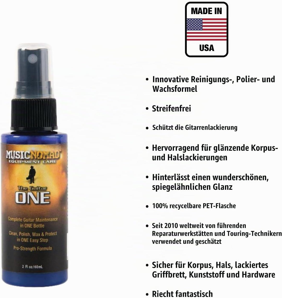 MusicNomad MN140 Premium Guitar Care 3Piece Kit Einzeln, Einzeln