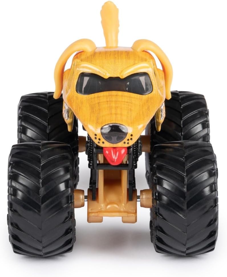 Monster Jam 2023 Spin Master 1:64 Diecast Truck Serie 31 Ruff Crowd Monster Mutt Golden