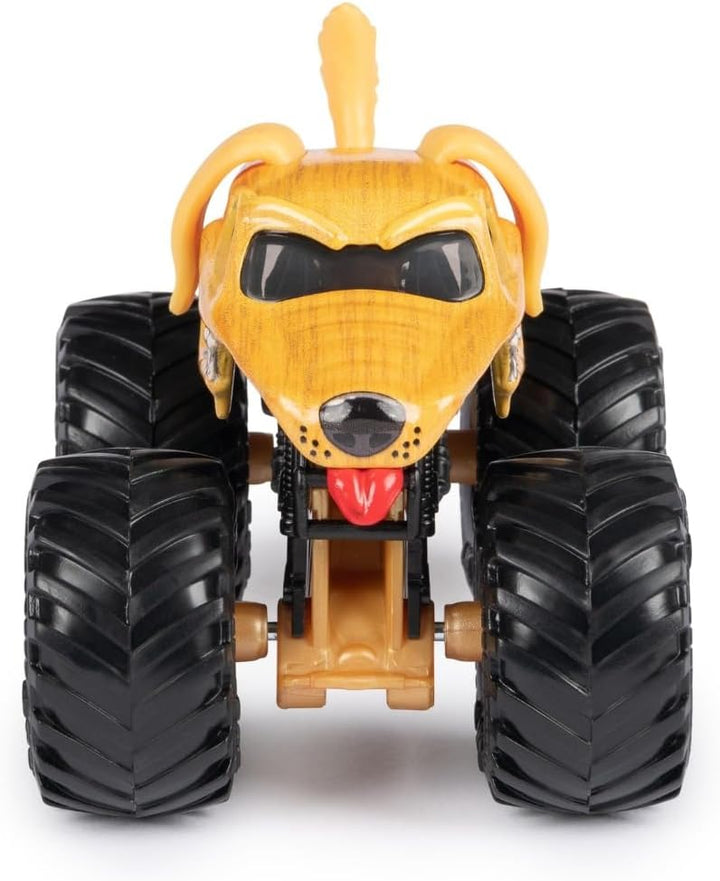 Monster Jam 2023 Spin Master 1:64 Diecast Truck Serie 31 Ruff Crowd Monster Mutt Golden