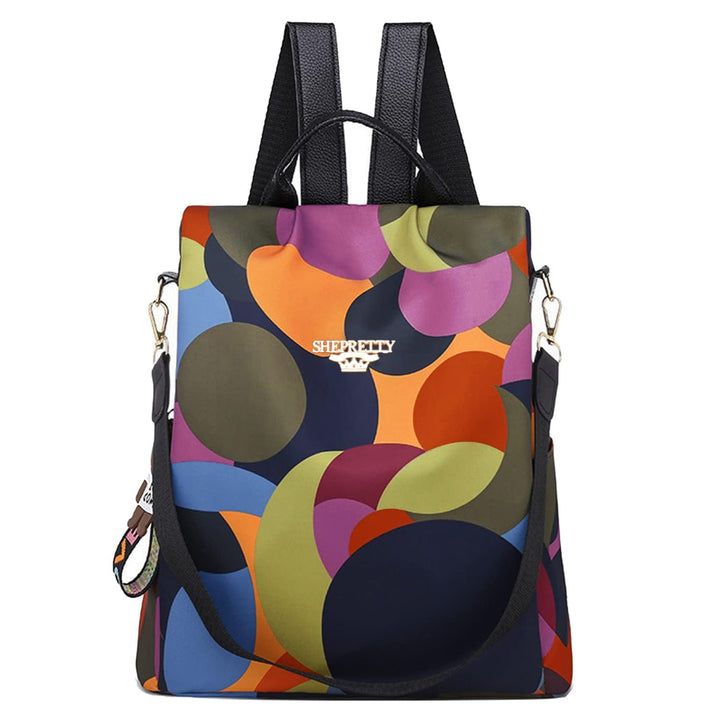 shepretty Damen Rucksack Anti Diebstahl Umhängetasche Multifunktions Schultaschen 8864-al911bunt 32*
