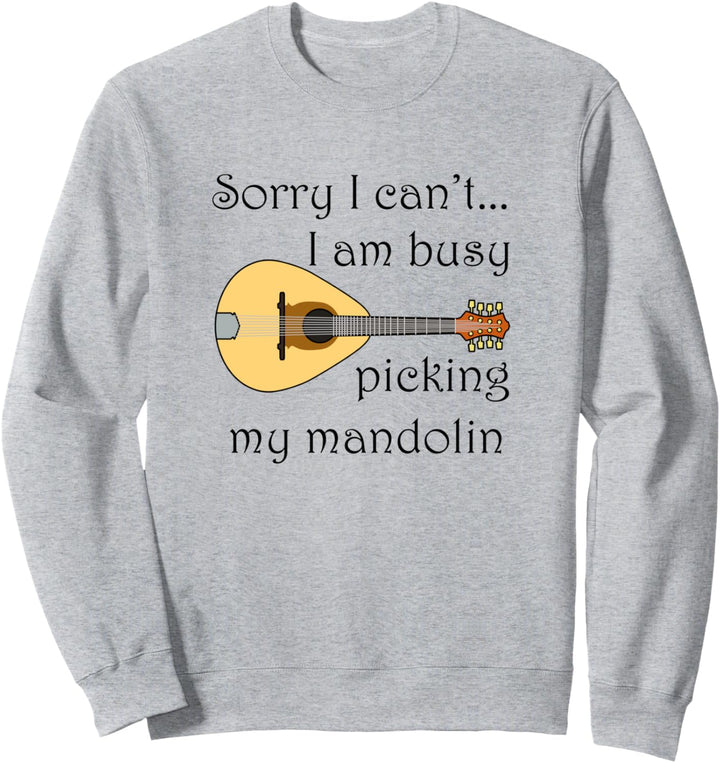 Meine Mandoline auswählen Bluegrass Musikinstrument Sweatshirt