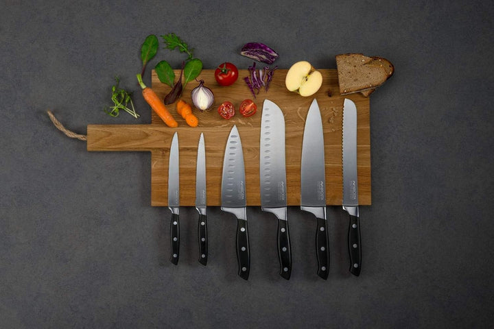 NIROSTA Trinity-Messer-Set, Verschiedene Messer mit Funktionsteil aus Edelstahl, Premium-Messer mit
