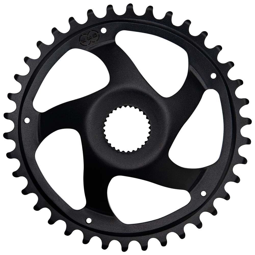 KMC Bosch Gen 4 Spacerless Kettenblatt 38T, Chainline 47.5mm Schwarz, 38T, Chainline 47.5mm Schwarz