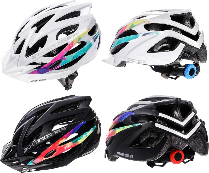 meteor® Marven Fahrradhelm Herren Damen Kinder-Helm MTB rollerhelm mädchen kinderfahrradhelm für Dow