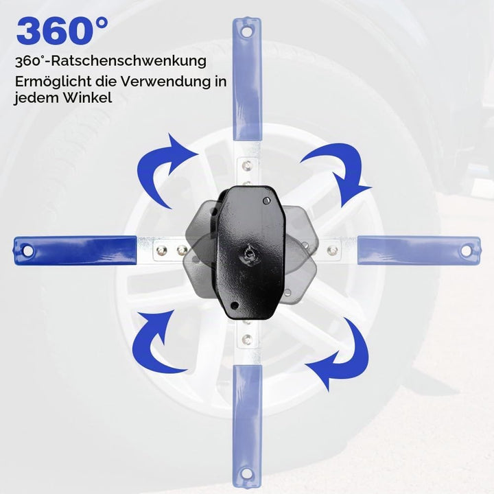 Bremskolbenrücksteller Auto, Bremssattel Presswerkzeug 360° Bremskolben Rücksteller mit Ratschenfunk