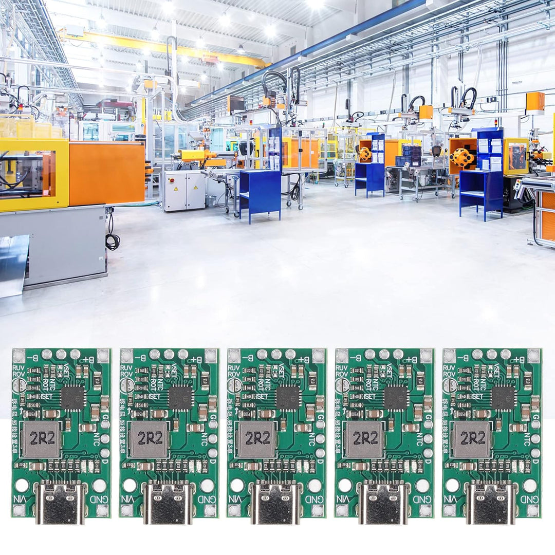 Type C Battery Charging Boost Board, 5PCS Circuit Protection Battery Charge Boost Module Multifunkti