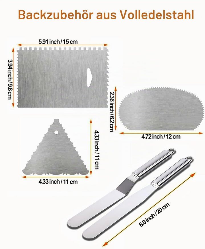 Tortenplatte Drehbar Aluminiumlegierung, Yizish 12-Zoll-Tortenständer Kuchen Drehteller mit Edelstah