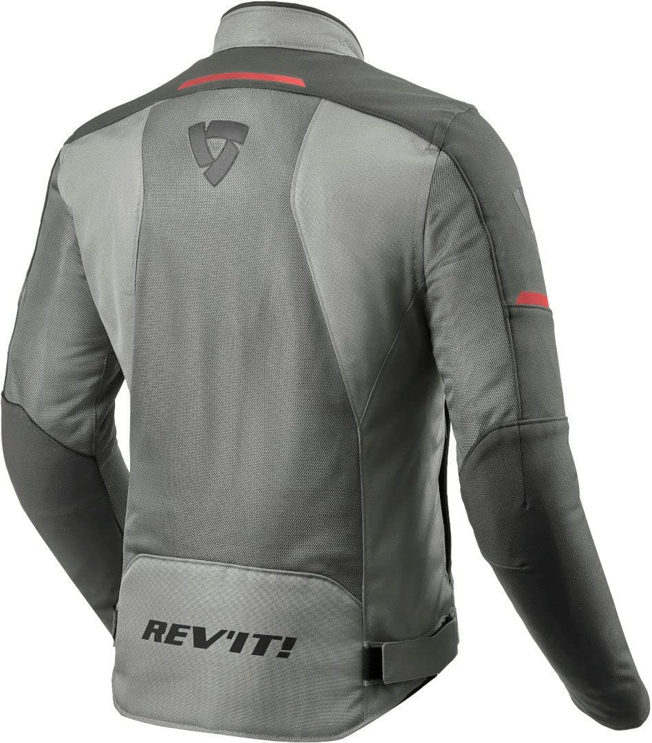 Revit Airwave 3 Motorrad Textiljacke (Grey/Red,XXL)