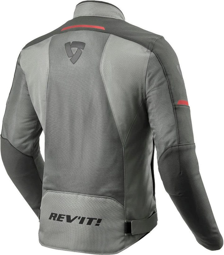 Revit Airwave 3 Motorrad Textiljacke (Grey/Red,XXL)