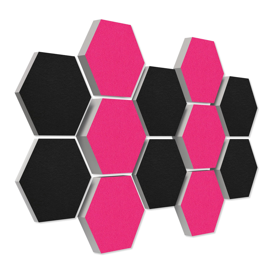 platino24 Schallabsorber COLORE aus Basotec G+ I Akustikpaneele mit Akustikfilz I 3D Wand-Paneele mi