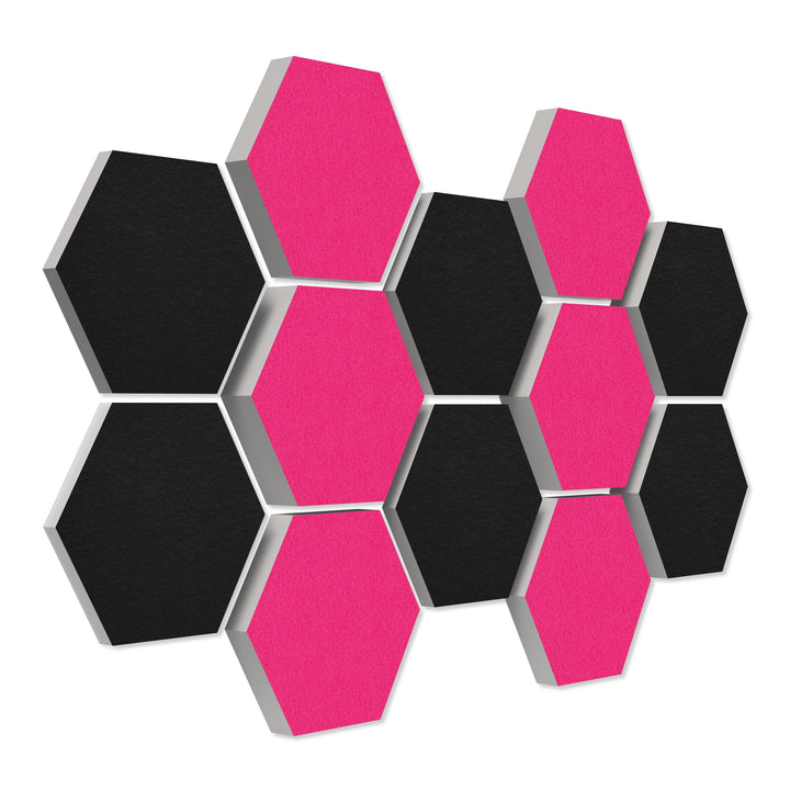 platino24 Schallabsorber COLORE aus Basotec G+ I Akustikpaneele mit Akustikfilz I 3D Wand-Paneele mi