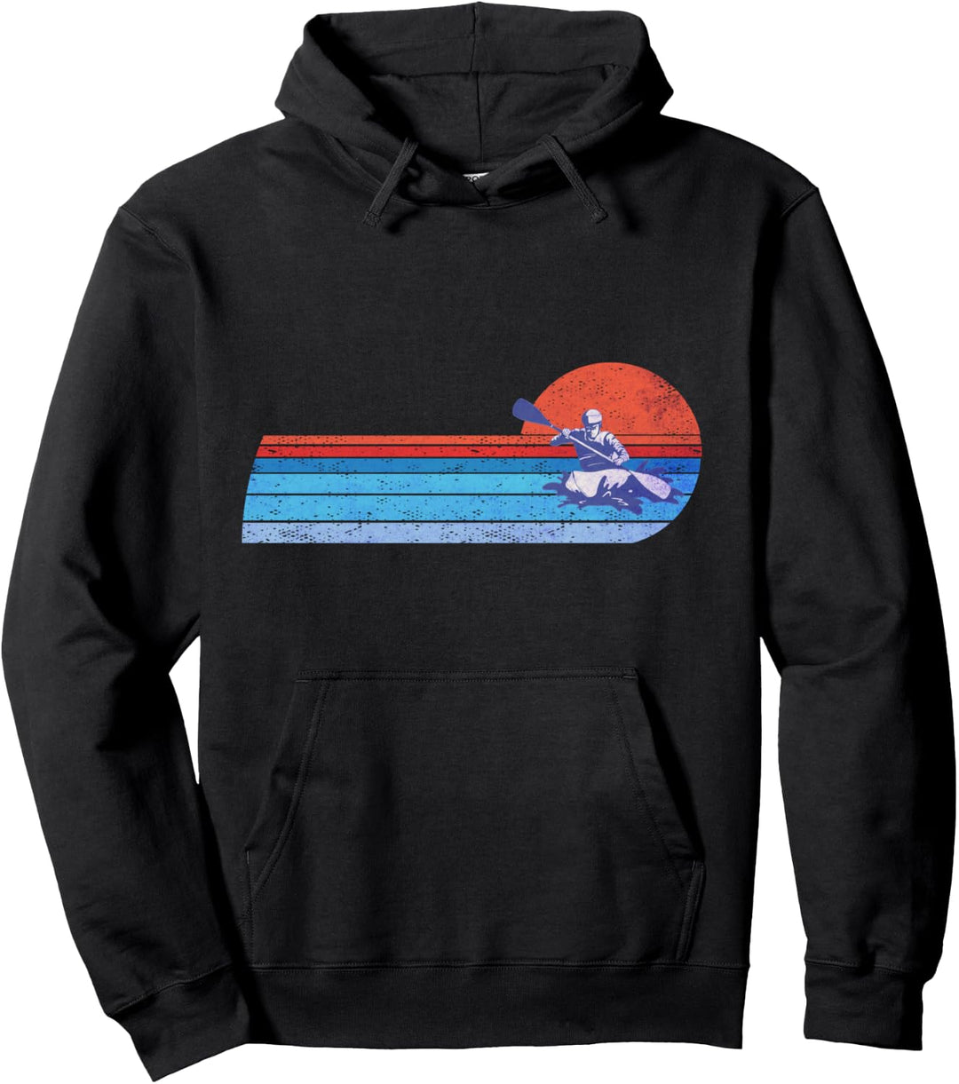 Kajaker Vintage Kajaking Kajak-Rafting Pullover Hoodie