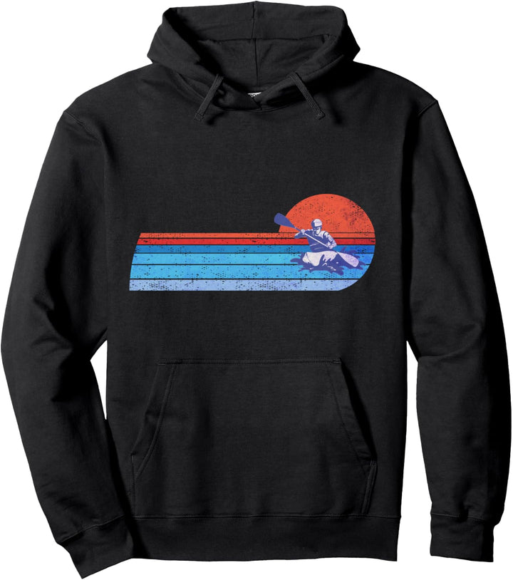 Kajaker Vintage Kajaking Kajak-Rafting Pullover Hoodie