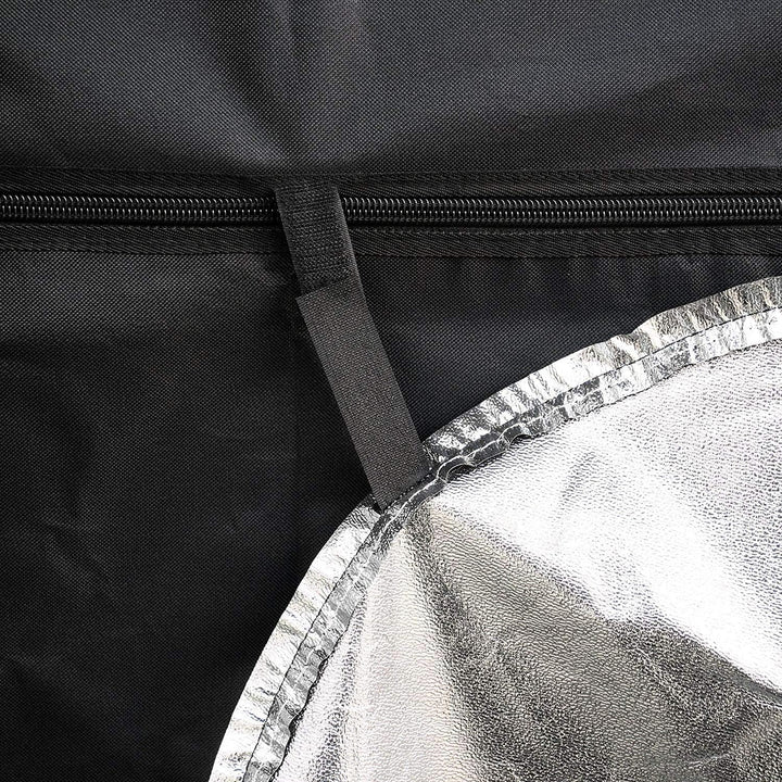 Growzelt Indoor Anbauzelt, Grow Tent mit Lichtdicht, Gewächshaus, schwarz, Pflanzzelt (120x120x200),