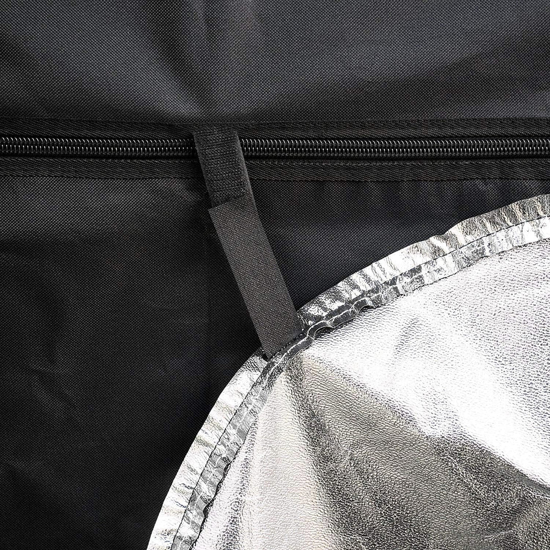 Growzelt Indoor Anbauzelt, Grow Tent mit Lichtdicht, Gewächshaus, schwarz, Pflanzzelt (80x80x180), 8