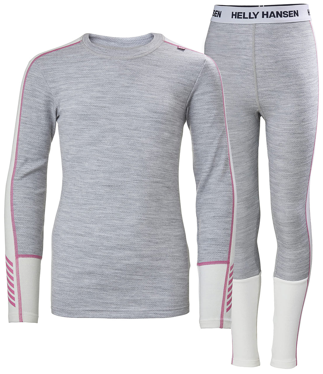 Helly Hansen Unisex Kinder Lifa Unterwäsche 16 Grey Melange, 16 Grey Melange