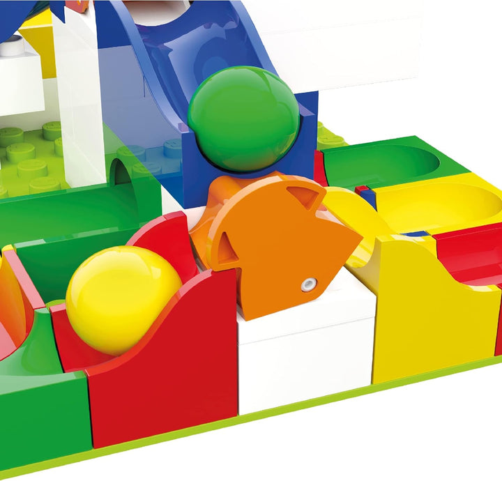 Hubelino 420497 Weiche Erweiterung (43-teilig) Kugelbahn, Mehrfarbig