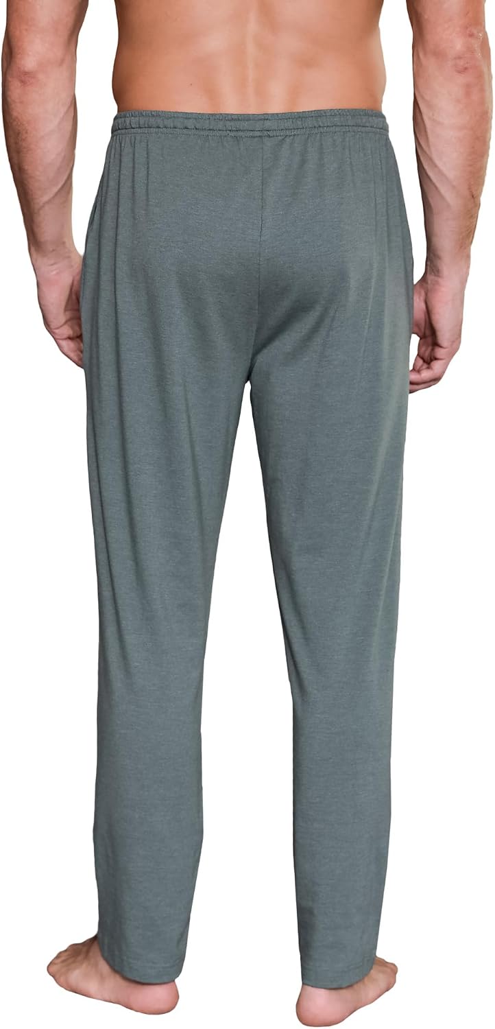 2er-Pack Schlafanzughose Herren Lang Leichte Pyjamahose aus Baumwolle Loungewear Hosen Schlafhose Fr