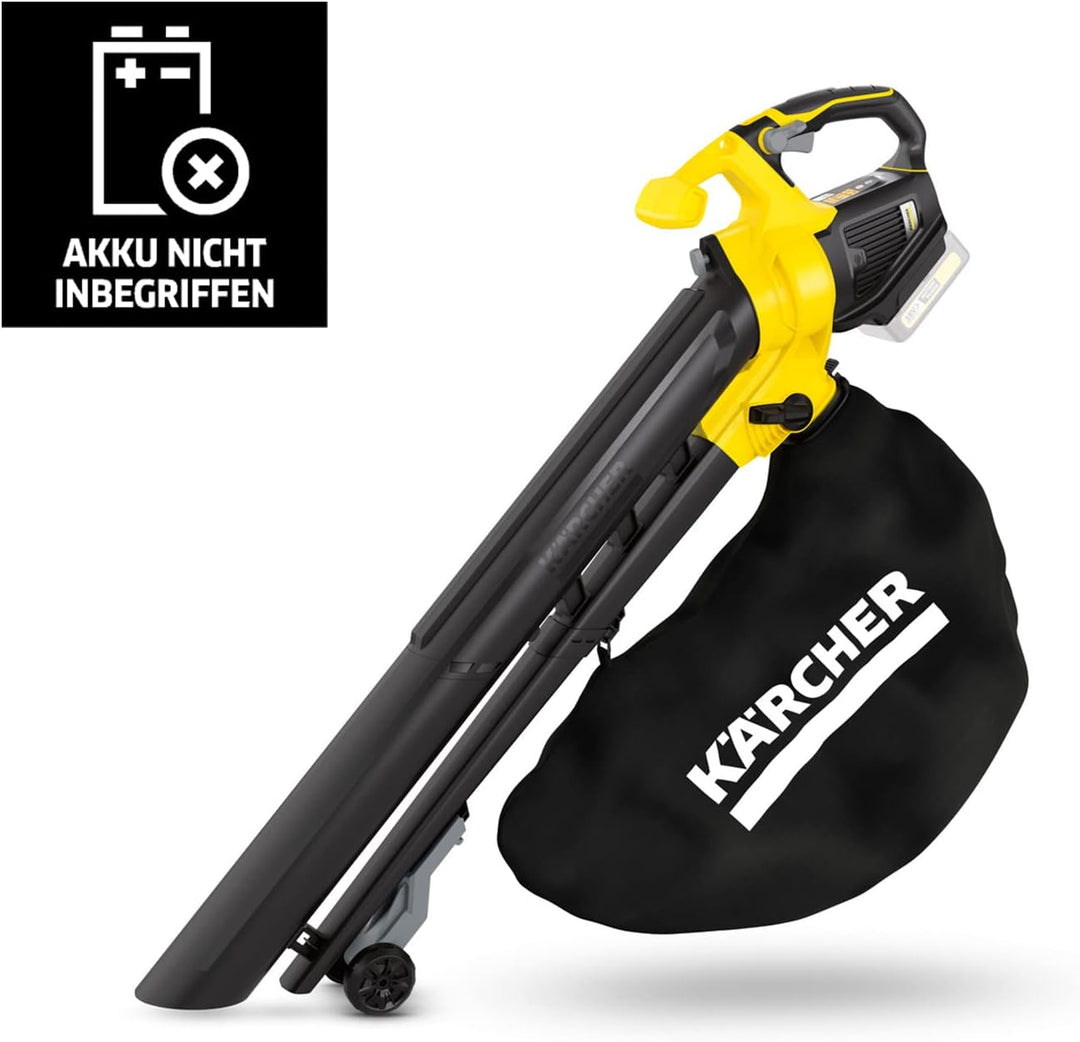 Kärcher 18 V Akku-Laubbläser und Laubsauger BLV 18-200 Battery, mit Mulchfunktion, Luftgeschwindigke
