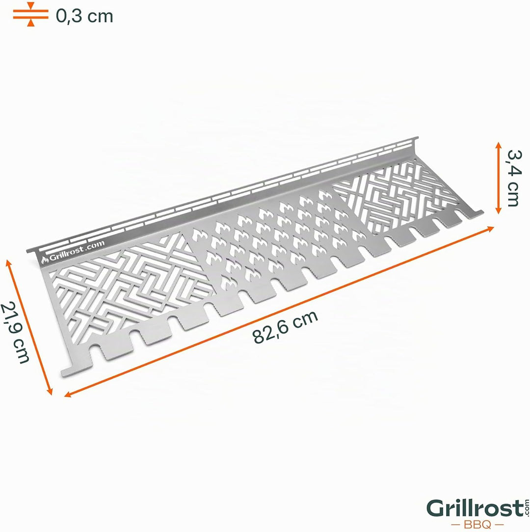 Grillrost.com Das Original Edelstahl Multistation | Warmhalterost für Broil King Baron/Regal/Imperia