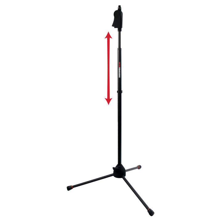 Gator Frameworks Deluxe Stativ-Mikrofonständer mit Kupplungshöhenverstellung, schwarz (GFW-MIC-2100)