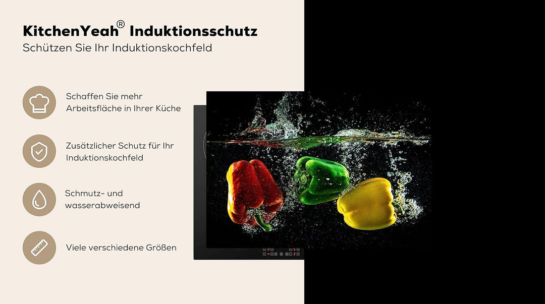 KitchenYeah© Herdabdeckplatte Einteilig Induktionsmatte Küche Abdeckung Ceranfeld Herd Abdeckplatte