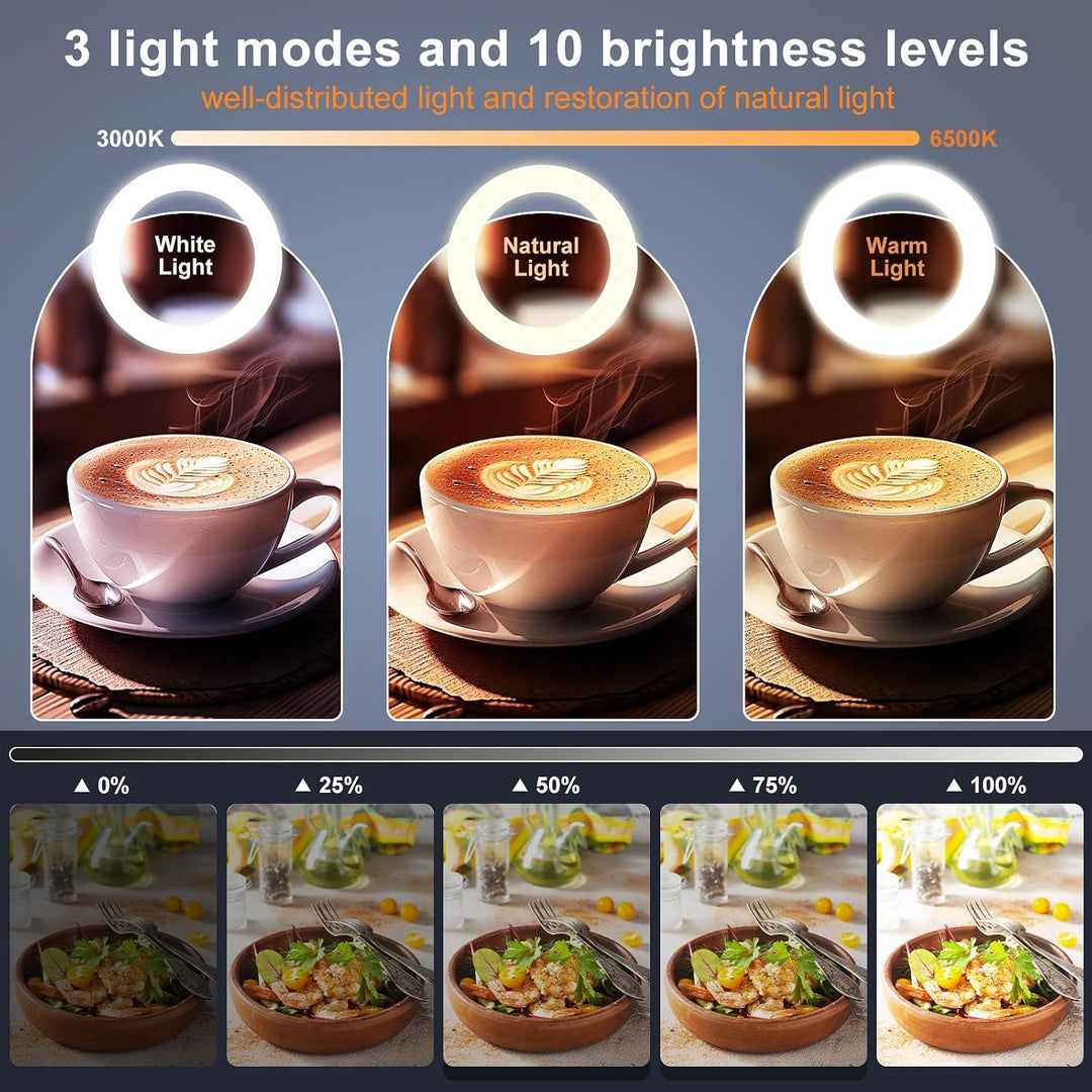Ringlicht mit Stativ Handy Overhead 10&