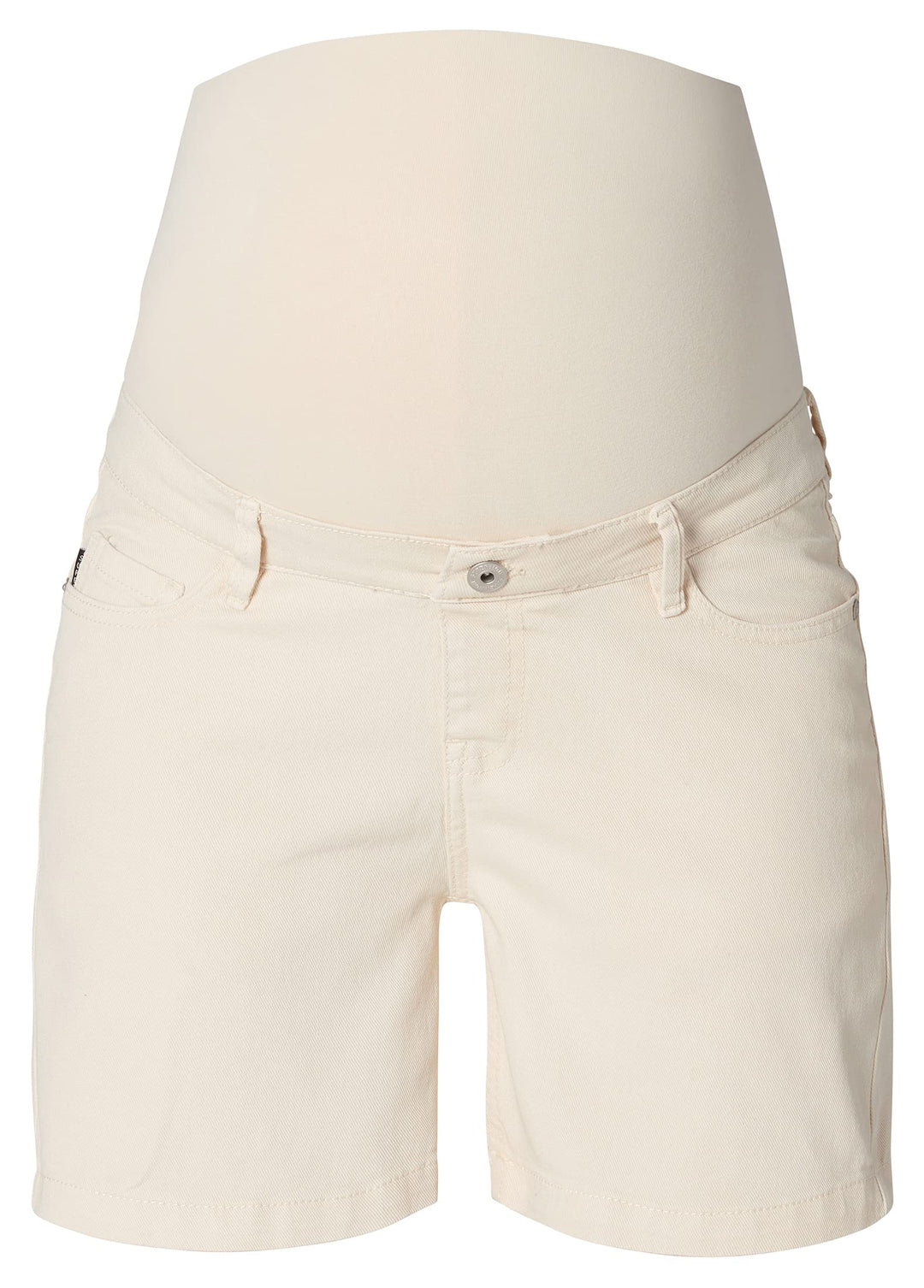 Supermom Damen Jeans Hurlock Over The Belly Shorts 30 Bone White - P989, 30 Bone White - P989
