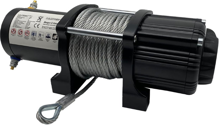 Berger + Schröter 31767 Profi-Seilwinde, 12 V, Stahlseil