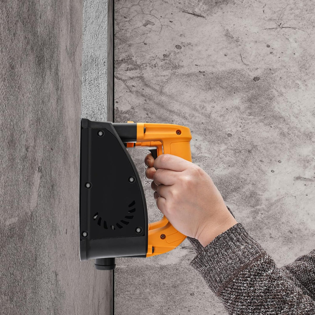 Elektrischer Wandhobel, 1200W leistungsstarker Handhobel Betonhobel Tiefenverstellbar 1-4 mm 4000 U/