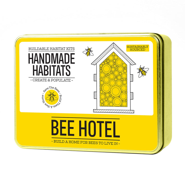 Unbekannt Gift Republic Handmade Personalised Bee Hotel with 6-Pack Colouring Wooden Pencils Handgef