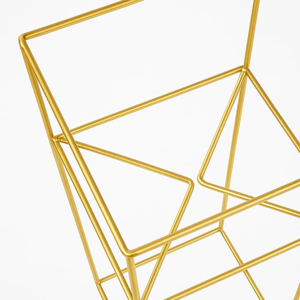 Pflanzenständer Filo - 24x24x60cm - Farbe Gold - für Zimmerblumen - Metallregal - Dekorativer Tisch