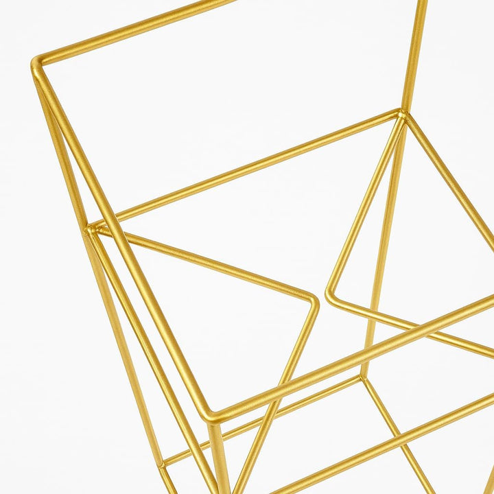 Pflanzenständer Filo - 24x24x60cm - Farbe Gold - für Zimmerblumen - Metallregal - Dekorativer Tisch