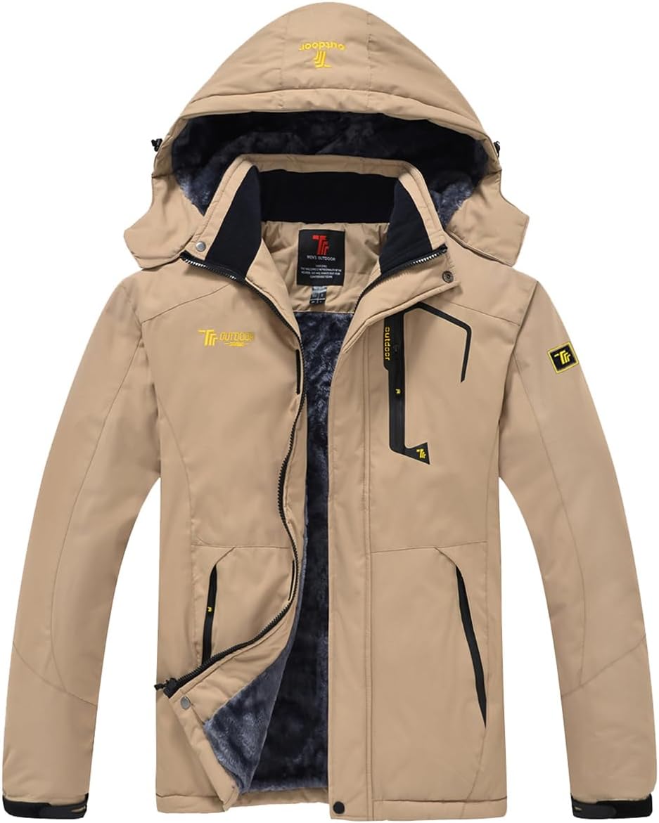 Herren Winter Fleecejacke Warm Jacke Softshelljacke Atmungsaktiv Outdoor Skijacke Winddichte Wasserd