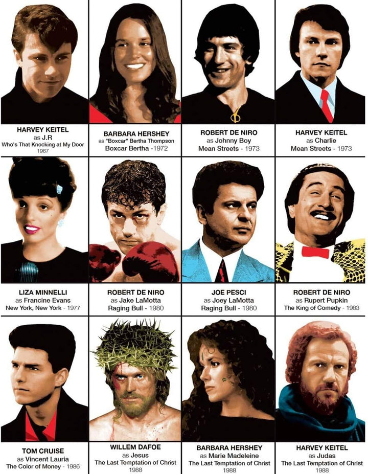 Wall Editions Art-Poster - Martin Scorsese Characters - Olivier Bourdereau
