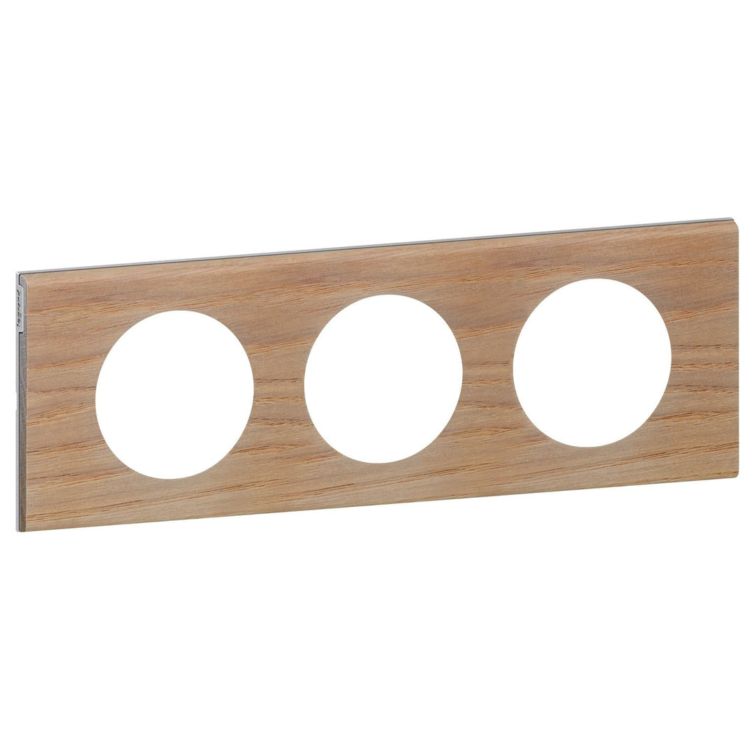 Legrand Céliane2 Rahmen für 3 Steckdosen, Braun, LEG69053 Chêne Blanchi, Chêne Blanchi