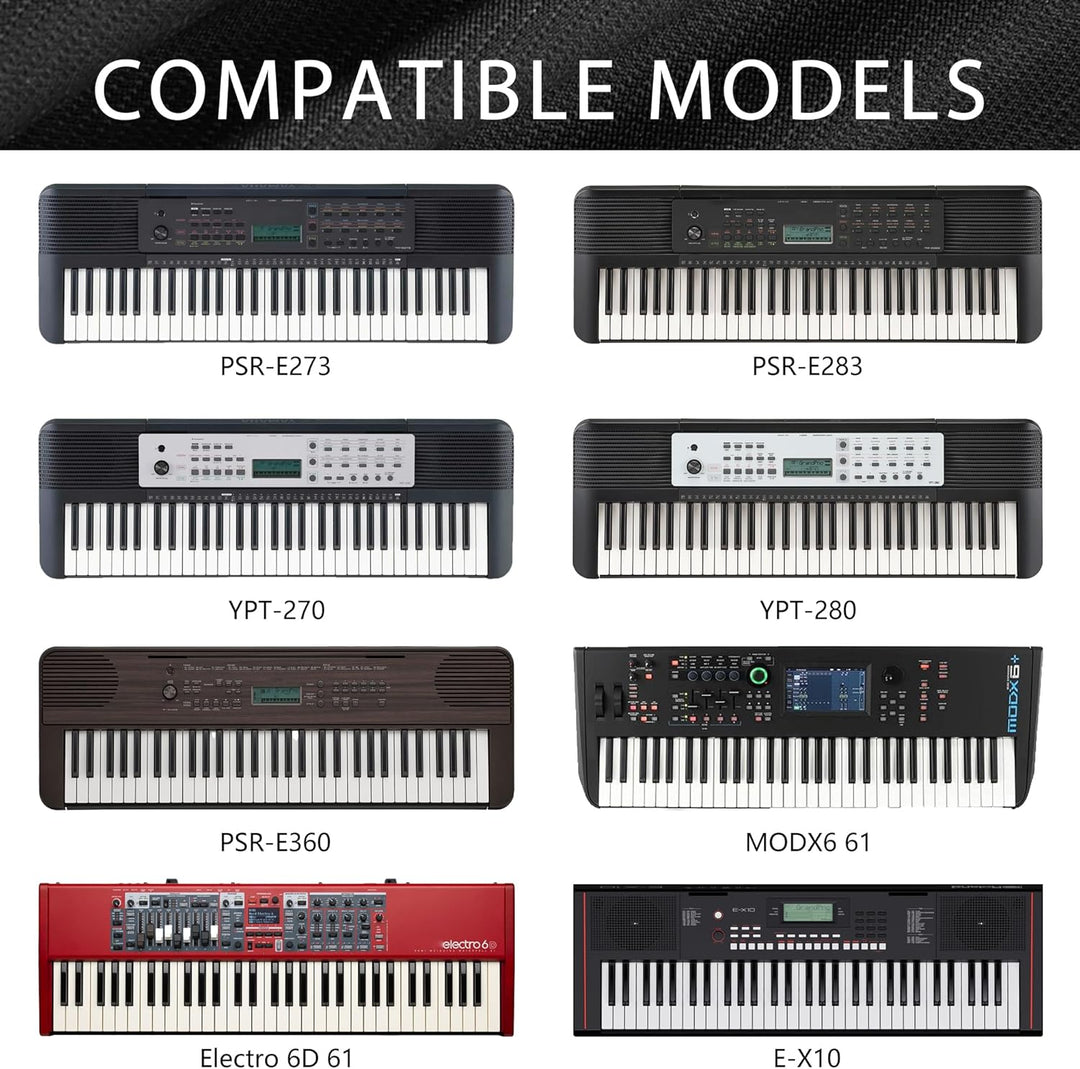 Musiin Staubschutz für Klaviertastatur mit 61 Tasten, kompatibel mit Nord Electro 6D, Roland E-X10D,