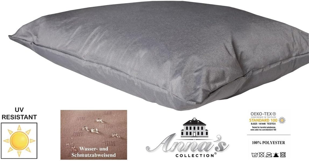 JACK 4X Outdoor Lounge Kissen 30x50cm viele Farben Dekokissen inkl. Füllung Wasserfest Sitzkissen Ga