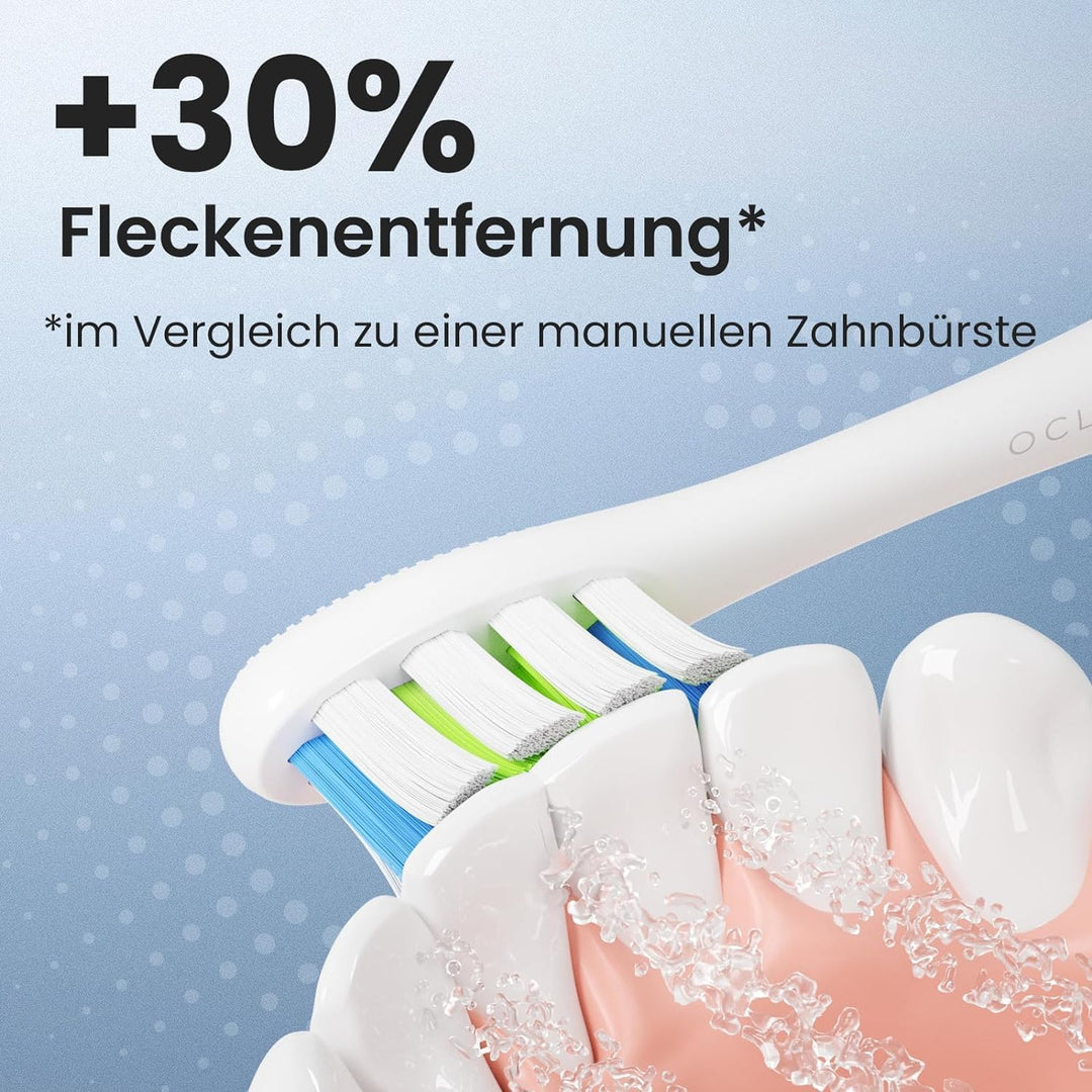 Oclean Bürstenköpfe Professional Clean 4 pack, Zahnbürstenköpfe mit DuPont Borsten für Oclean Elektr