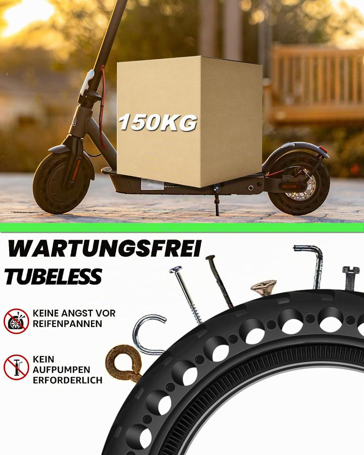 BABEJIA 2PCS Scooter Reifen 50/75-6.1 Tubeless, Werten Sie Ihr Fahrzeug auf mit Reifen 8 1/2 x2, Vol