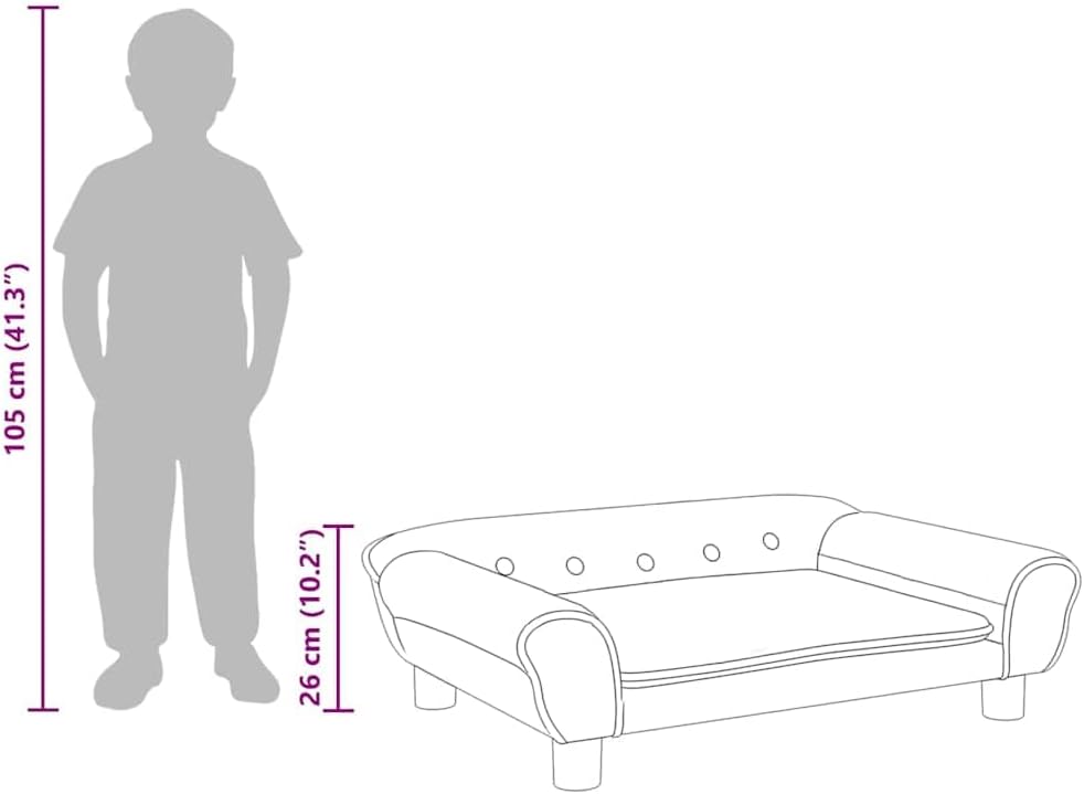 vidaXL Kindersofa, Couch für Kinder, Kindercouch mit runden Kanten, Kindersessel Minisofa Polstersof