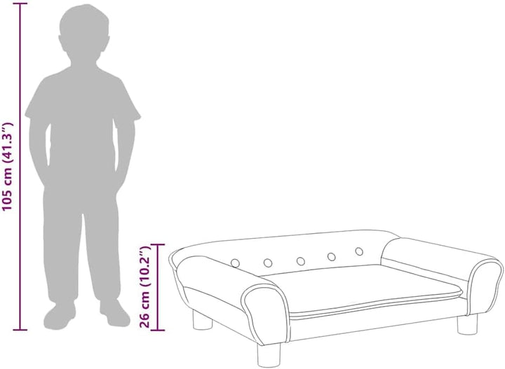 vidaXL Kindersofa, Couch für Kinder, Kindercouch mit runden Kanten, Kindersessel Minisofa Polstersof