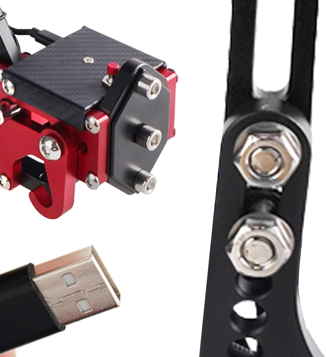 Bruce & Shark USB Handbremse Handbrake with Fixed Base für Racing Games Wheel Stand G29 für PS4/PS5