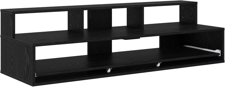 Lumanois Studiotisch Schwarz Eichen-Optik 152 x 42,5 x 36 cm Holzwerkstoff