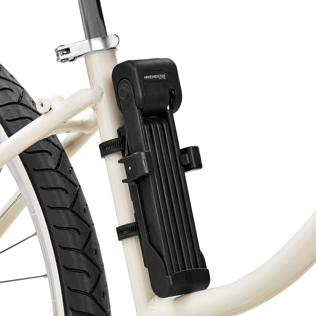 HikeMeister® Faltschloss Fahrrad 95cm I ART 2 zertifiziert I sicherer Diebstahlschutz inkl. Halterun