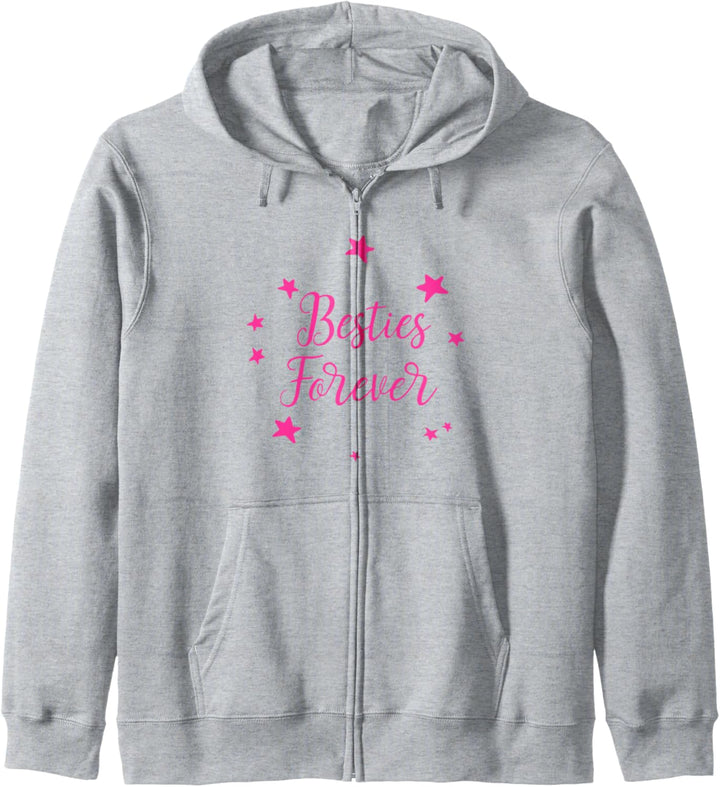 Lustiges Design mit Aufschrift "Best Friends Stars For Besties Forever". Kapuzenjacke