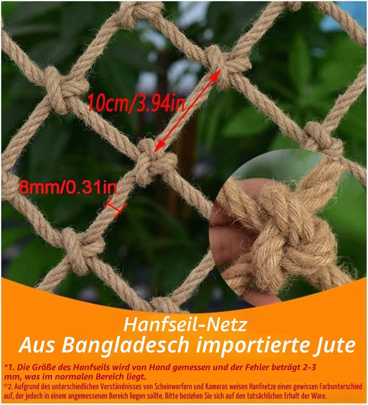 KACQIYT Kletternetz Kinder Schutznetz Treppe Balkon Fallschutznetz Spielplatz Sicherheitsnetz Hinder