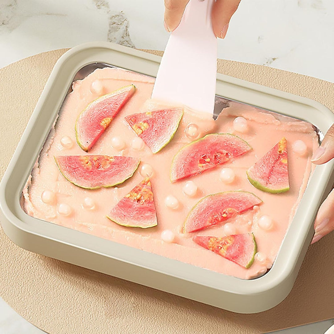 Maschine Für Eiscreme Rollen - Rührgefrierplatte | Tablett Zur Herstellung Von Eisrollen Inklusive S