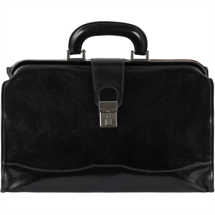 Time Resistance Leder Arzttasche - Arztkoffer - Doktortasche - Aus 100% Echtleder - Aktentasche für