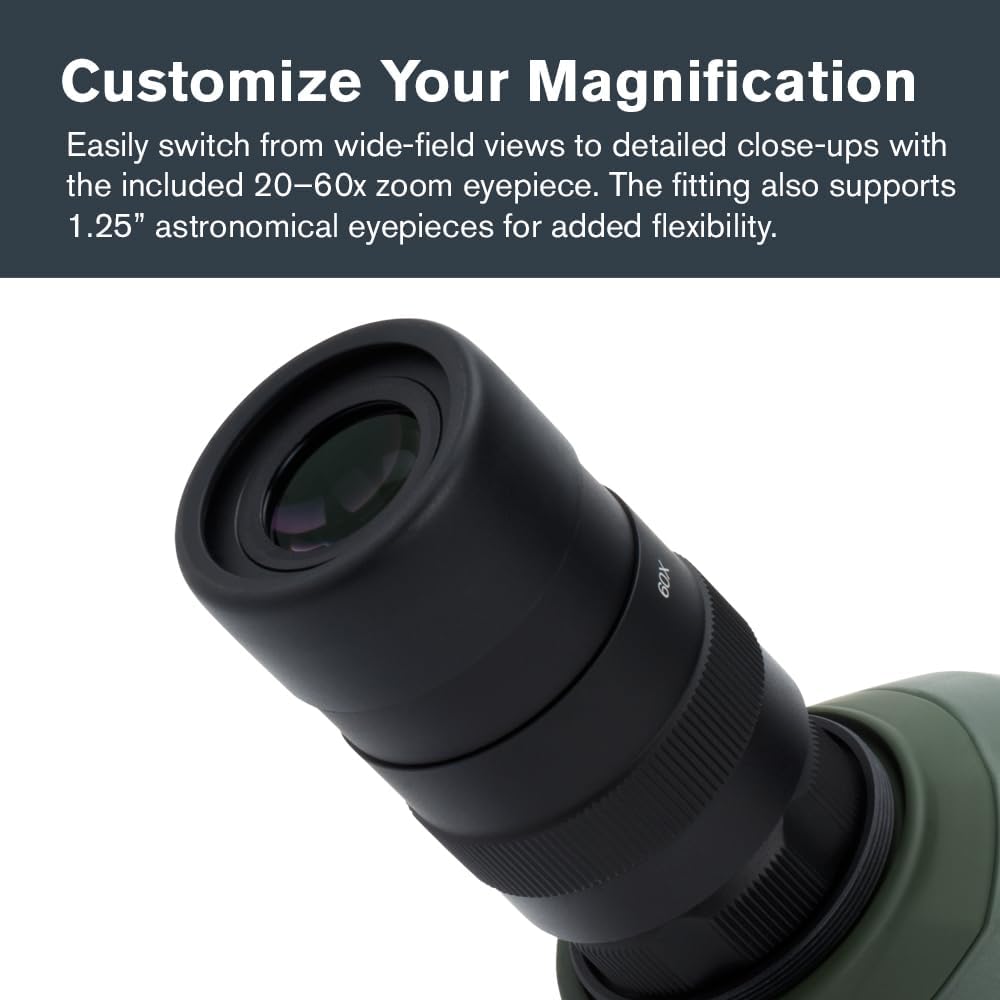 Celestron 52305 Regal M2 80ED Spektiv, Grün, Regal M2 80ED Spektiv